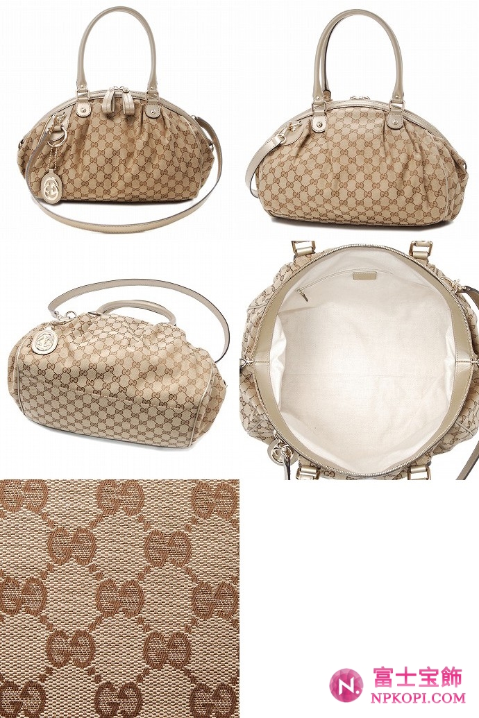 GUCCI/グッチ 2012年春夏新作SUKEYチャーム付きミディアムボストンバッグ 223974 F4C2G 8612 